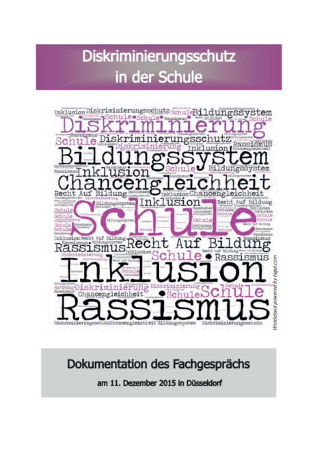 Diskriminierungsschutz In Der Schule – Dokumentation Des Fachgesprächs ...